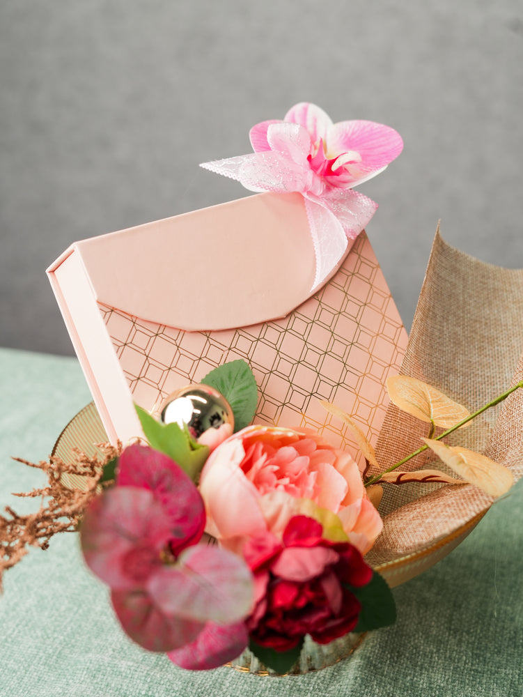 Blush Elegance Gift Box Arrangement