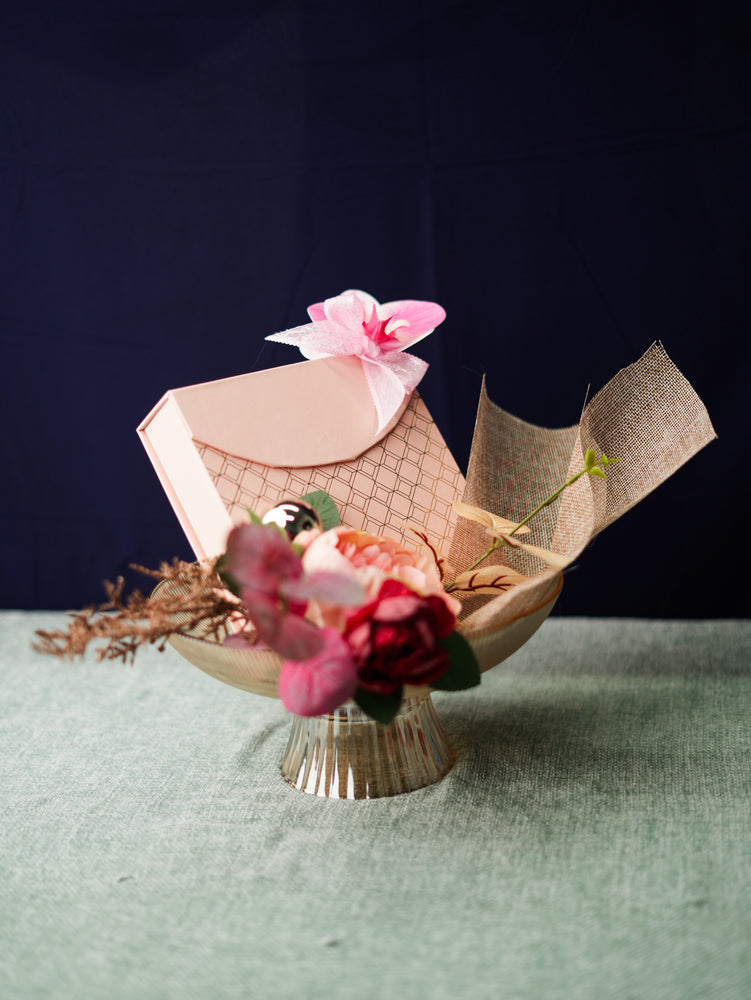 Blush Elegance Gift Box Arrangement