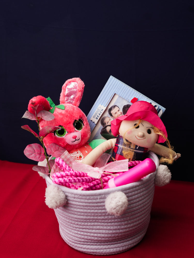 Enchanted Gift Basket – Plush Toys & Keepsake Set