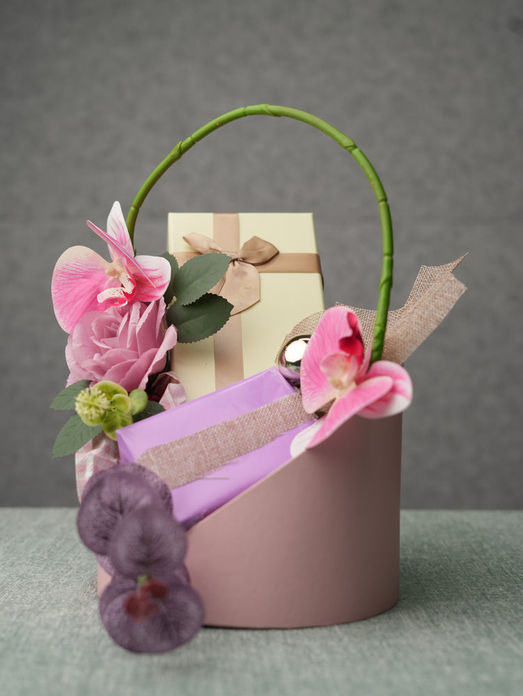 Blossom Serenity Gift Basket – Elegant Floral &amp; Luxe Set