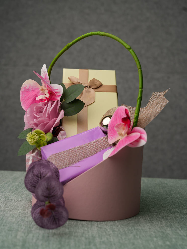 Blossom Serenity Gift Basket – Elegant Floral &amp; Luxe Set