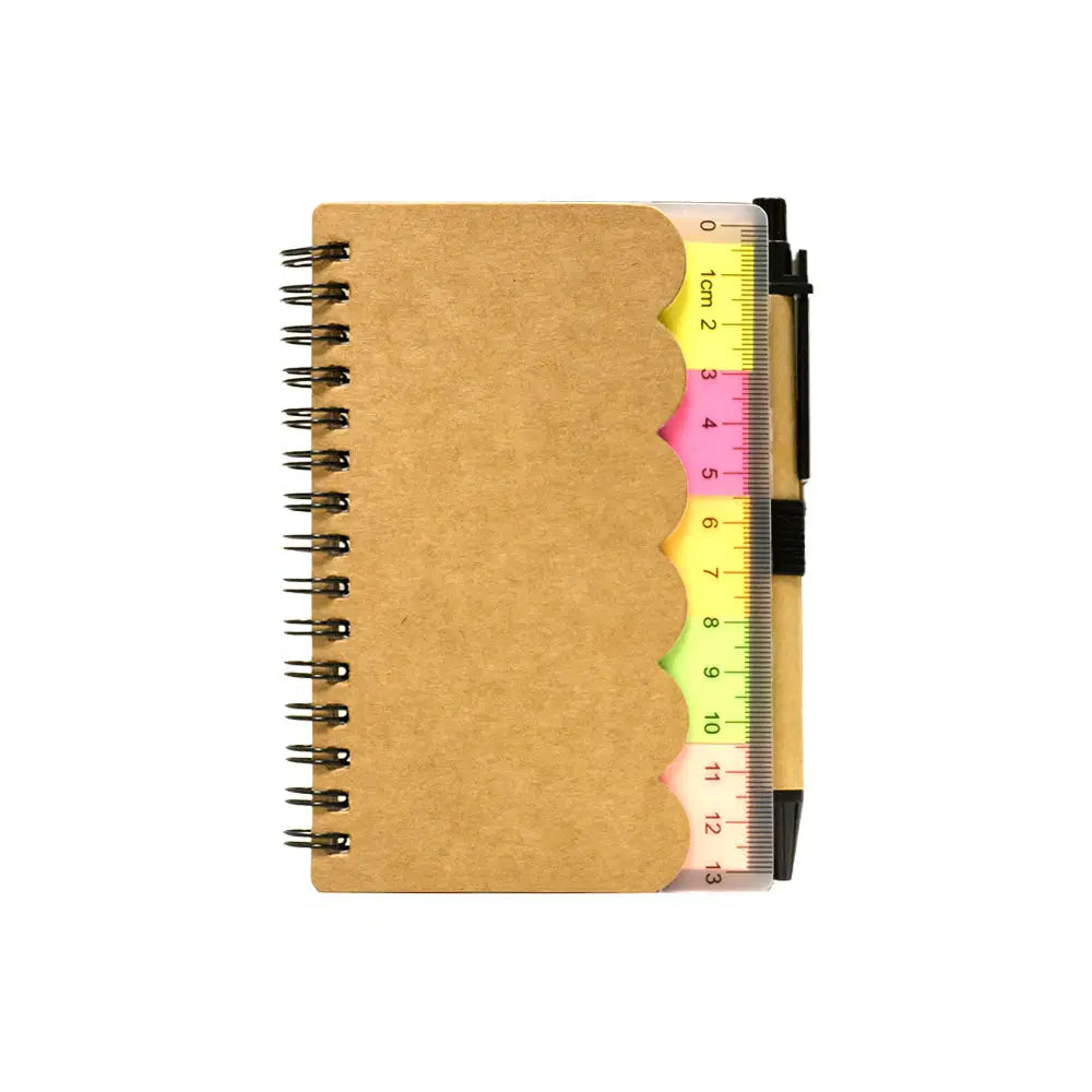 A6 Craft Notebook with Scale, Pen, and Post-it