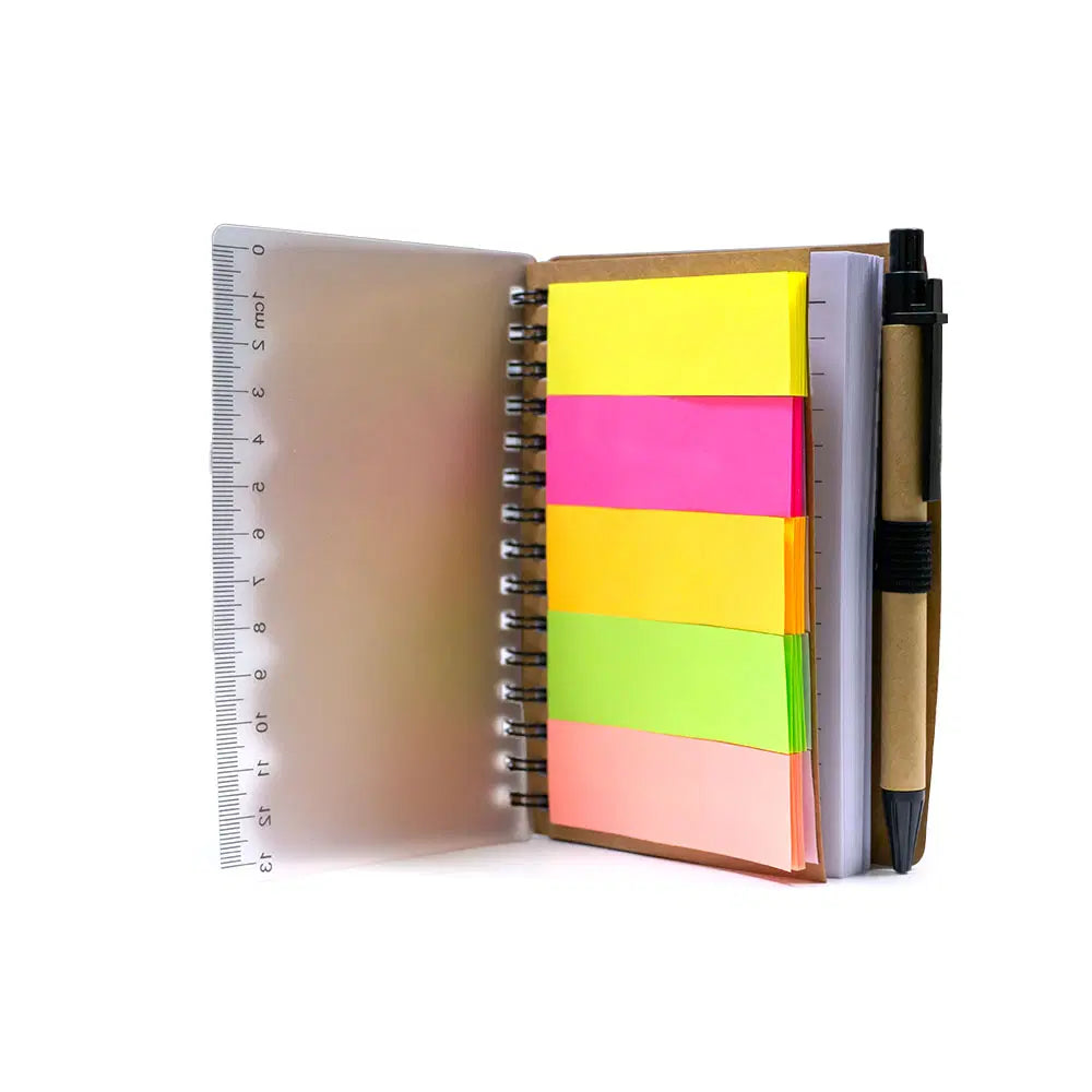 A6 Craft Notebook with Scale, Pen, and Post-it