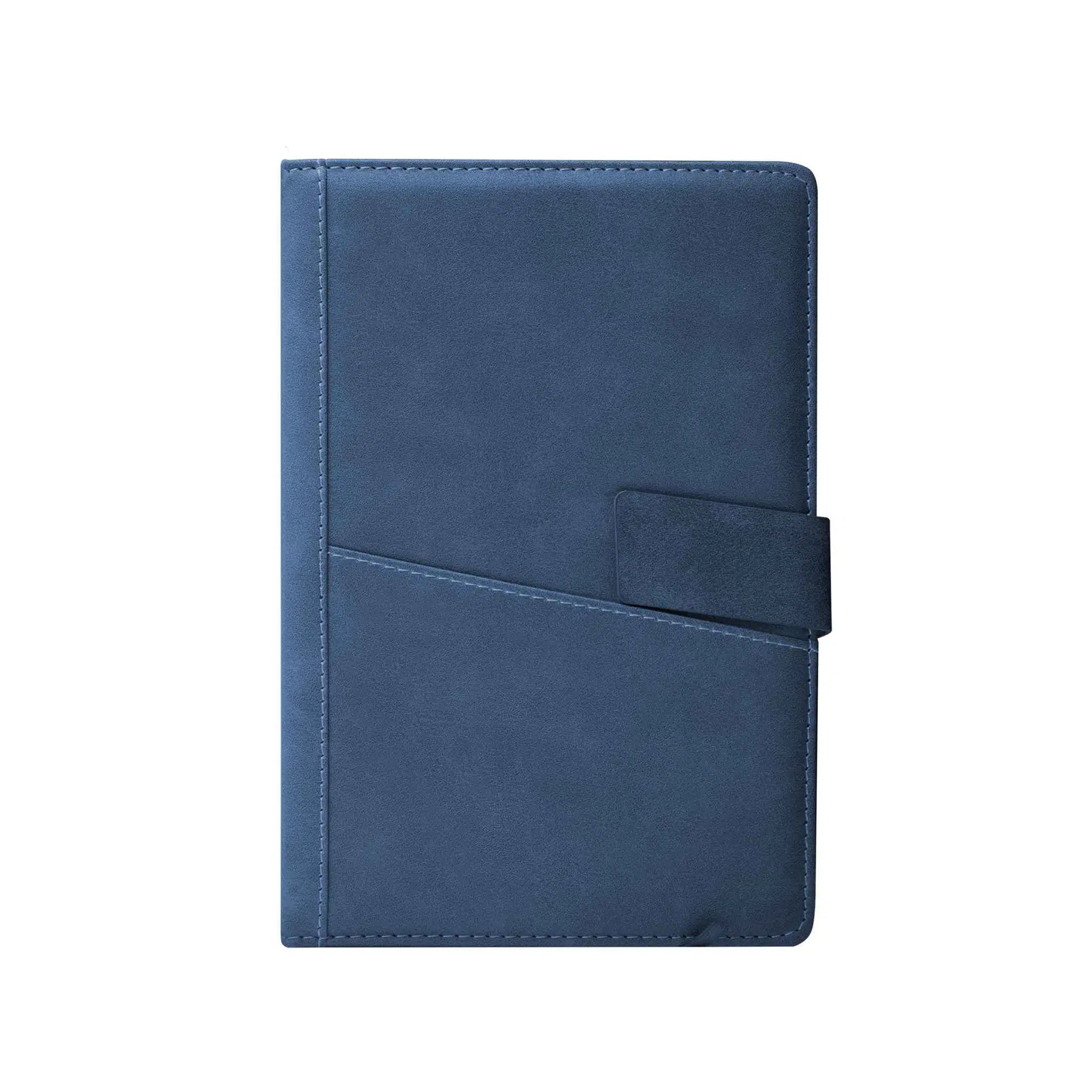 Leather Notebook with Pocket Gray