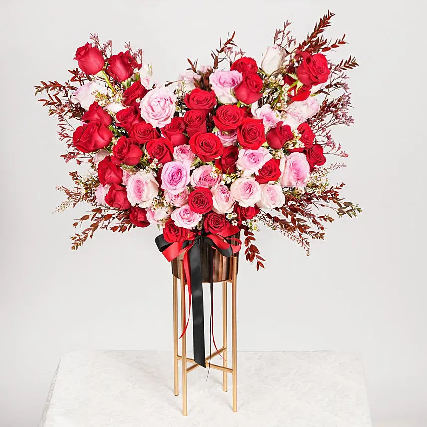 Romance with Our Exquisite Personalized Rose Gift Stand