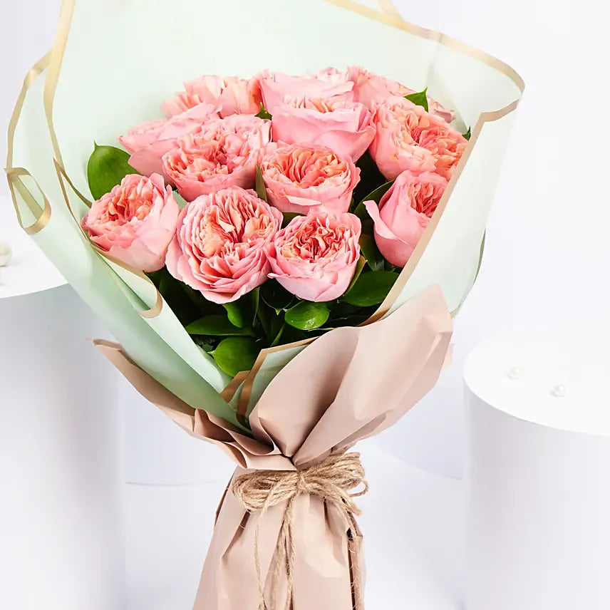 Exquisite Pink Roses Bouquet