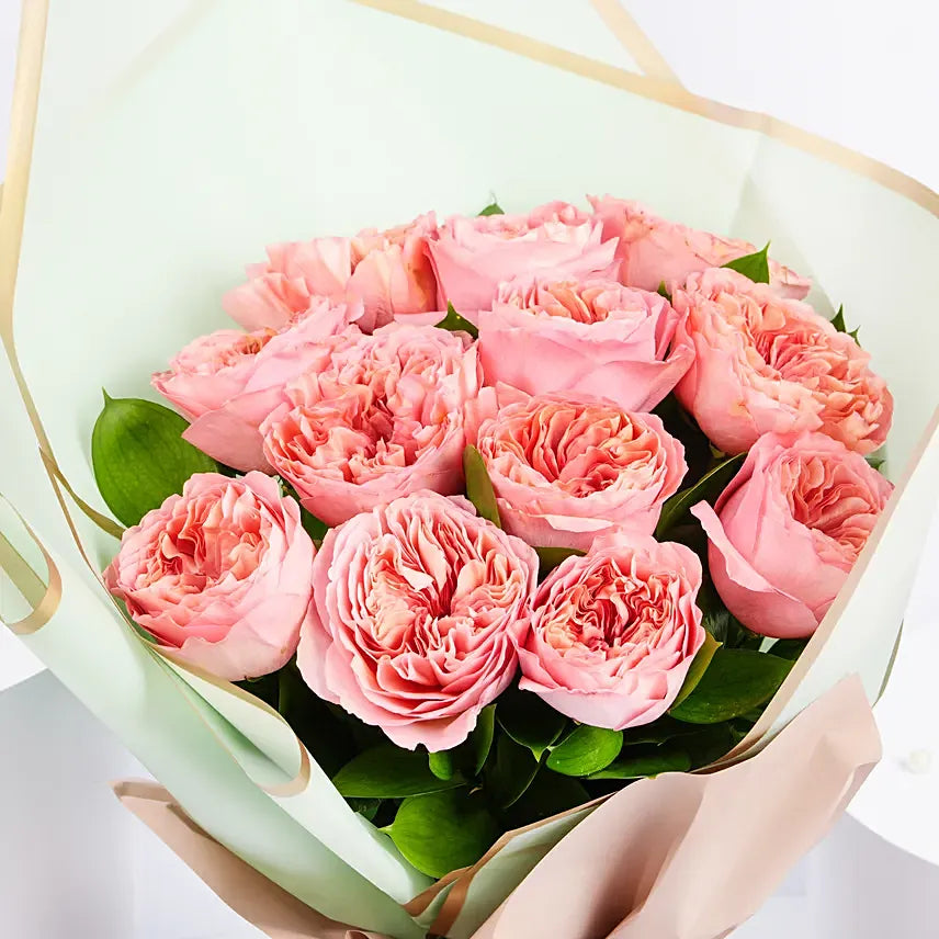 Exquisite Pink Roses Bouquet