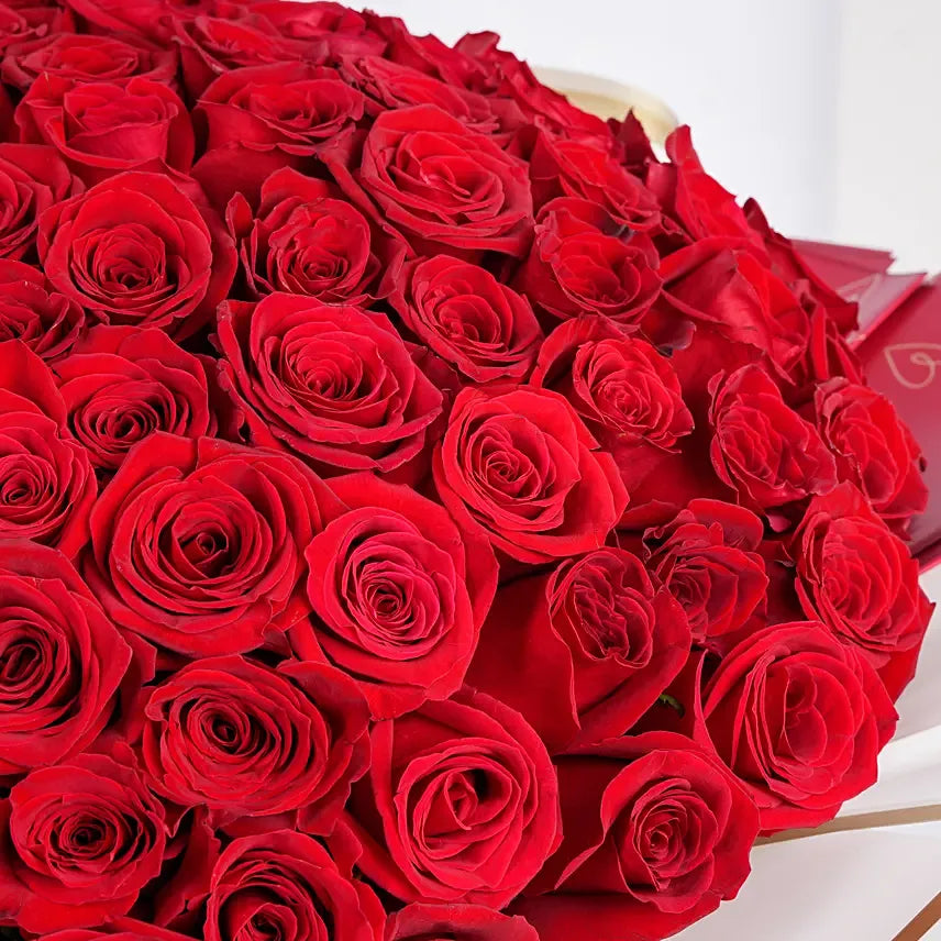 99 Red Majestic Roses